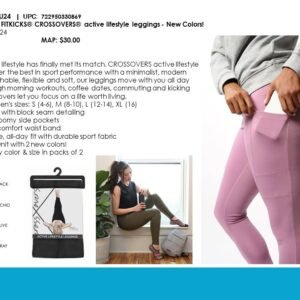 Ladies High Quality Crossovers ACTIVE Leggings